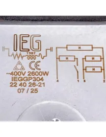Конфорка квадратная 1122454237 IEG IEGGP304 220x220мм 2600W 400V (чугунная)