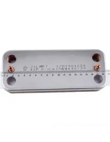 Теплообмінник пластинчастий ГВП Zilmet 17B1901224 (12 пластин) для газового котла 7828745 Теплообмінник пластинчастий ГВП Zilmet 17B1901224 (12 пластин) для газового котла 7828745