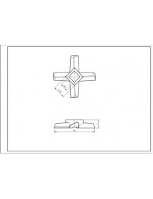 Ніж для м&aposясорубки Bosch 00620949 D=45mm s=9.5mm Отвір=9x9mm
