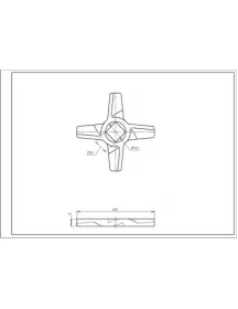 Ніж для м'ясорубки Zelmer 10003882 D=47mm s=5mm Отвір=9x9mm NR5 (двосторонній) ZMMA025X (A861009) Ніж для м'ясорубки Zelmer 10003882 D=47mm s=5mm Отвір=9x9mm NR5 (двосторонній) ZMMA025X (A861009)