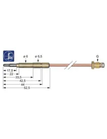 Термоэлемент (термопара) для газового оборудования Angelo-Po, Bertos, Cookmax 107612 M9x1