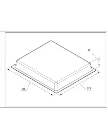 Деко HZ632070 455x375x39mm для духовки Bosch 11029049