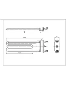 ТЕН для пральної машини Electrolux 1240325470 TP 235-SG-1950 IRCA Д=235 мм 1950 Вт ТЕН для пральної машини Electrolux 1240325470 TP 235-SG-1950 IRCA Д=235 мм 1950 Вт