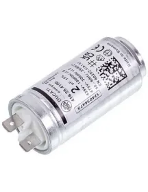 Пусковий конденсатор для сушильної машини Electrolux 1250020813 DUCATI 2uF 425V 58x30mm (2 клеми)