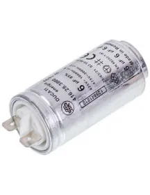 Пусковий конденсатор для сушильної машини Electrolux 1256418102 DUCATI 6uF 425V 58x30mm (2 клеми)