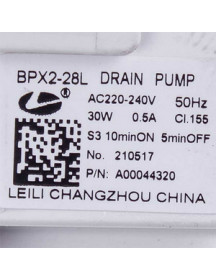 Помпа 30Вт BPX2-28L циркуляционная для посудомоечной машины Electrolux 140000443022 Помпа 30Вт BPX2-28L циркуляционная для посудомоечной машины Electrolux 140000443022