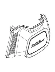 Electrolux 140006480200 Ліва частина корпуса для пилососа