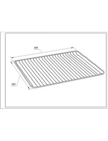 Решетка для духовки Electrolux 140064006012 466x385mm