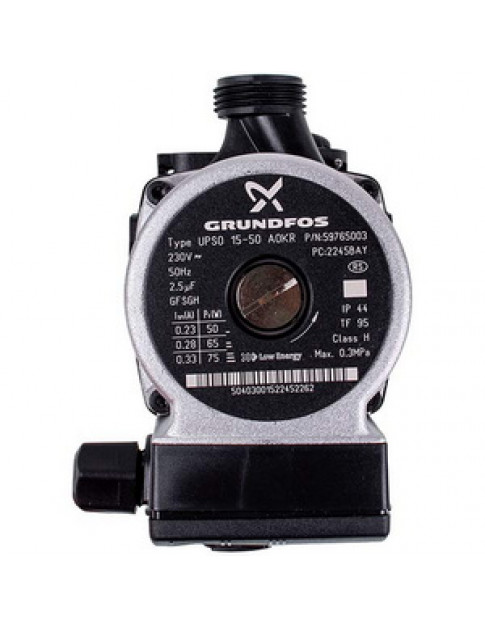 Насос циркуляційний у зборі Grundfos UPSO 15-50 75 Вт для газового котла Nobel 2-24 SE Plus 1488
