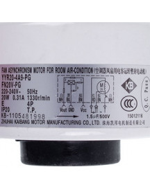 Мотор вентилятора блока для кондиционера C&H 15012116 YYR20-4A9-PG(FN20V-PG) 20Вт 220-240В 0.31А, шток 8x49мм Мотор вентилятора блока для кондиционера C&H 15012116 YYR20-4A9-PG(FN20V-PG) 20Вт 220-240В 0.31А,…