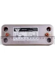 Теплообмінник пластинчастий ГВП Zilmet (14 пл.) для газового котла Ariston, Chaffoteaux 17B1901444 Теплообмінник пластинчастий ГВП Zilmet (14 пл.) для газового котла Ariston, Chaffoteaux 17B1901444