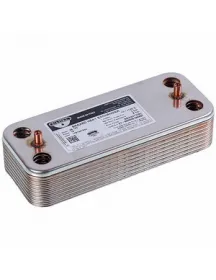 Теплообменник пластинчатый ГВП Zilmet (16 пластин) для газового котла Ariston 17B1901644