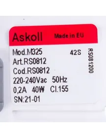 Помпа (насос) для пральної машини 292090 Askoll 40W M325 RC0341 Помпа (насос) для пральної машини 292090 Askoll 40W M325 RC0341