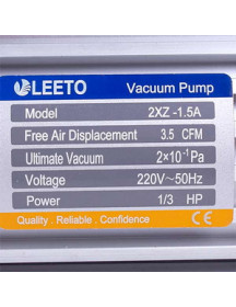 вакуумный насос LEETO 2XZ-1,5A/C (2 ступ./100 л/мин.) вакуумный насос LEETO 2XZ-1,5A/C (2 ступ./100 л/мин.)