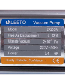 Вакуумный насос LEETO 2XZ-3A/C (2 ступени/170 л/мин) Вакуумный насос LEETO 2XZ-3A/C (2 ступени/170 л/мин)