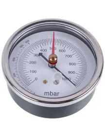 Манометр (вакуумметр) VALUE 310500301 (D корпуса= 75mm, 2 стрелки, подключение сзади)
