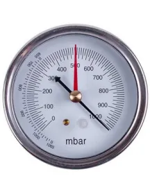 Манометр (вакуумметр) VALUE 310500301 (D корпуса= 75mm, 2 стрелки, подключение сзади)
