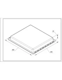 Деко емальоване 466x385x22mm для духовки Electrolux 3532454075
