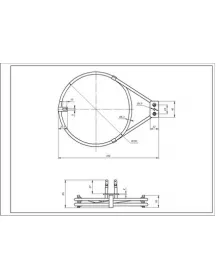 Тен конвекції (круглий) 3970128058  2000W 230V D=185mm для духовки Zanussi 