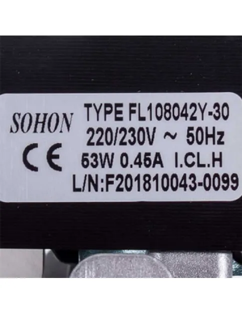 Вентилятор Sohon FL108042Y-30 53 Вт для газового котла Ferroli Domina, Domitop, Domicompact, New Elite 39811561