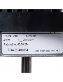 Вентилятор Rational 40.00.274P 100-240V 450W 2000RPM Вентилятор Rational 40.00.274P 100-240V 450W 2000RPM