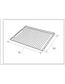 Решітка для духовки 405х360mm Gorenje 414283