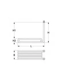 Тэн для фритюрницы Electrolux, Tecnoinox, Zanussi 415291 2000W 230V