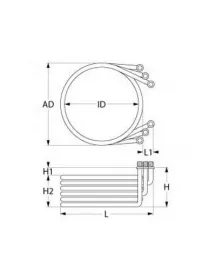 Тен для пароконвектомата Convotherm 415899 15000W 230V Тен для пароконвектомата Convotherm 415899 15000W 230V