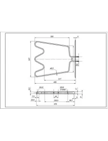 Тен нижний 481925928791 1000W 240V для духовки Whirlpool Тен нижний 481925928791 1000W 240V для духовки Whirlpool