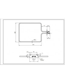 Beko 562900004 Тен нижній 1100W для духовки   