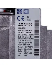 Газовий клапан Sit Sigma 845 (0.845.131) для газового котла Baxi/Westen 5653610 Газовий клапан Sit Sigma 845 (0.845.131) для газового котла Baxi/Westen 5653610