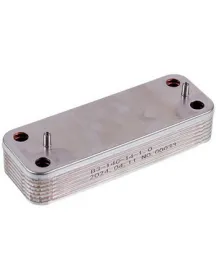 Теплообменник пластинчатый ГВП (14 пластин) для газового котла Baxi ECO-3, Eco 4S, Luna, Westen Energy 5686680