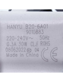 Помпа 30W B20-6A01 Hanyu для пральних машин Ardo 651065248