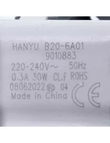 Помпа 30W B20-6A01 Hanyu для стиральных машин Ardo 651065248 Помпа 30W B20-6A01 Hanyu для стиральных машин Ardo 651065248