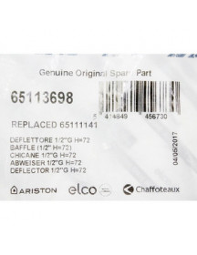 Розсікач води 1/2&apos&apos H=72 мм для бойлера Ariston 65113698 Розсікач води 1/2&apos&apos H=72 мм для бойлера Ariston 65113698
