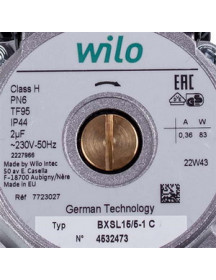 Насос циркуляційний у зборі Wilo BXSL15/5-1 83 Вт для газового котла Baxi Fourtech, Main Four, We…