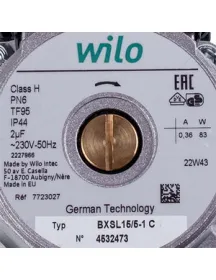 Насос циркуляционный в сборе Wilo BXSL15/5-1 83 Вт для газового котла Baxi Fourtech, Main Four, Westen Pulsar, Quasar 721957500