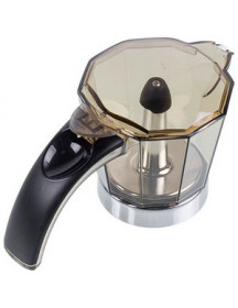 Колба + кришка для гейзерної кавоварки Delonghi 7313285569 Колба + кришка для гейзерної кавоварки Delonghi 7313285569