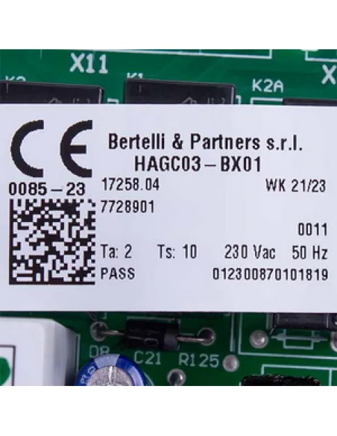 Плата управления HAGC03-BX01 для газового конденсационного котла Baxi Duo-Tec Compact 7726557 Плата управления HAGC03-BX01 для газового конденсационного котла Baxi Duo-Tec Compact 7726557