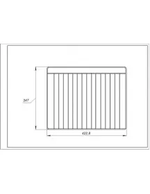 Решетка для духовки Electrolux 8583546595023 422.8x347mm