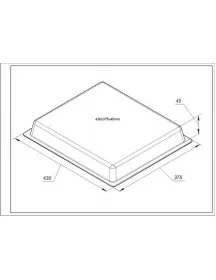 Hansa 9045756 Деко емальоване (глибоке) 430x375x45mm для духовки
