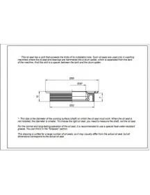 Сальник 30*52/65*7/10mm для пральної машини Indesit C00096186