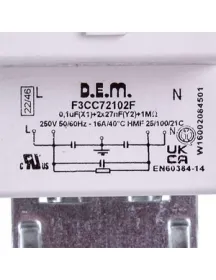 Мережевий фільтр F3CC72102F для пральної машини Indesit C00143383