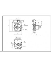 Помпа 30Вт PMP522UN B20-6AZC Hanyu для пральної машини Indesit C00266228 