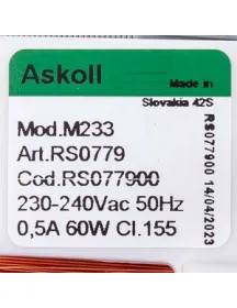 Помпа циркуляційна для посудомийної машини Indesit C00302796 M233 60W 0.5A