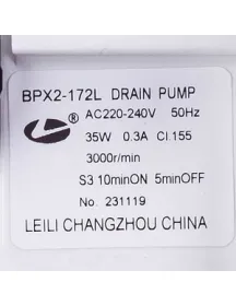 Ariston C00309709 Помпа 35W BPX2-172L Leili для пральної машини Ariston C00309709 Помпа 35W BPX2-172L Leili для пральної машини