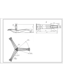 Крестовина барабана для стиральной машины Samsung DC97-00124B L=127mm