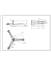Крестовина барабана для стиральной машины Samsung DC97-01819B L=80mm