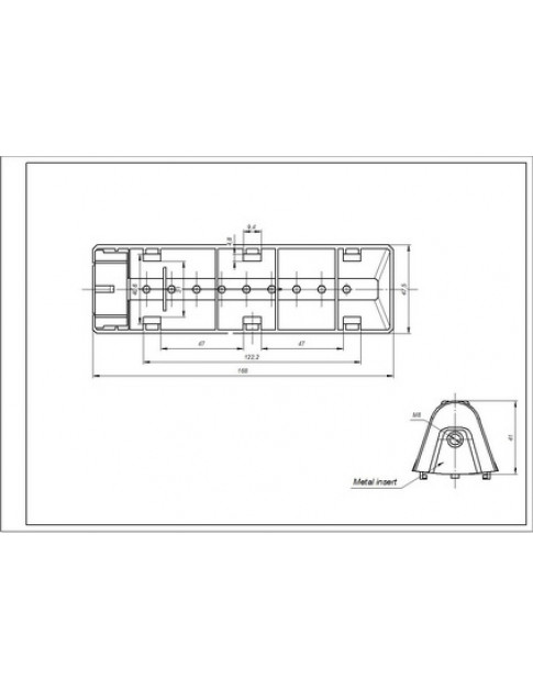 Активатор, ребро барабана для стиральной машины Samsung DC97-02051B L=168мм Активатор, ребро барабана для стиральной машины Samsung DC97-02051B L=168мм