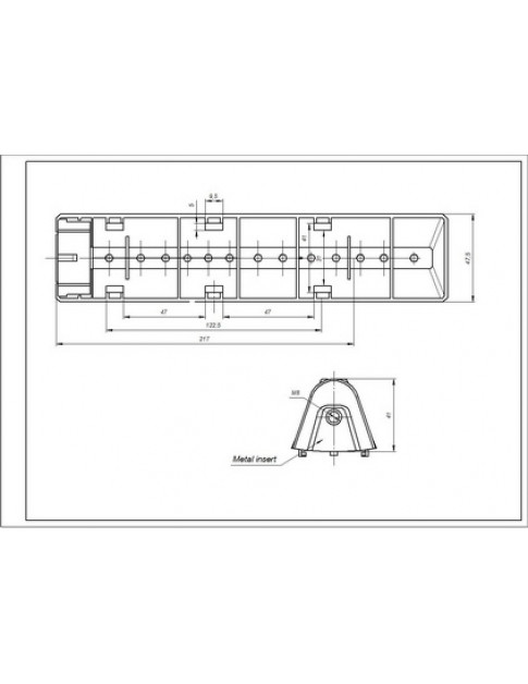 Активатор, ребро барабана для стиральной машины Samsung DC97-02051E L=218мм